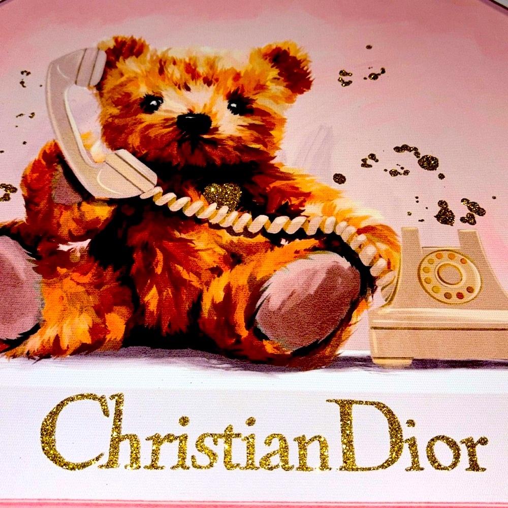 Picture Painting Pink Dior Tiffany Fashion Book Bear Retro Phone Wall Decor New - Picture 4 of 5